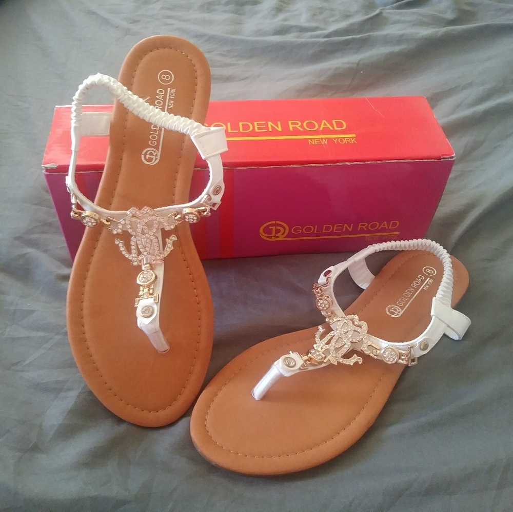 NWOT Embellished sandals